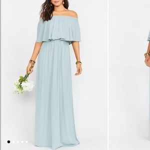 Sage maxi dress